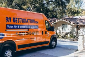 water damage restoration van - 911 Restoration of San Gabriel Valley